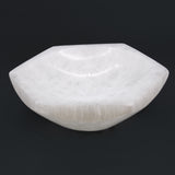Selenite Hexagon Bowl - 15cm-Crystal Gemstone-Serenity Gifts