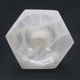 Selenite Hexagon Bowl - 10cm-Crystal Gemstone-Serenity Gifts