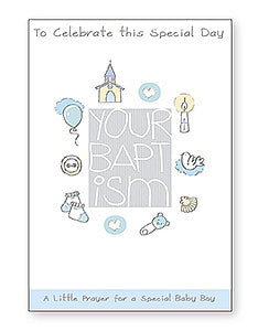 Greeting Card Baptism Prayer - Boy-Baptism & Christening-Serenity Gifts