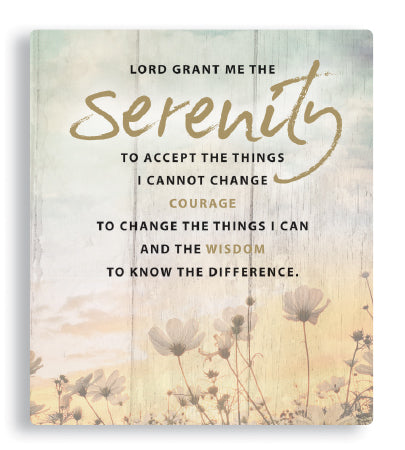 Serenity Prayer Porcelain Plaque-Wall Plaque-Serenity Gifts
