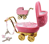 Baby's First Rosary Beads in Pram Case - Pink-Baptism & Christening-Serenity Gifts