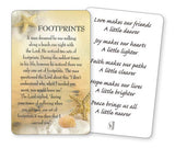 Prayer Card - Footprints - Shells-Prayer Card-Serenity Gifts