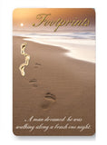 Prayer Card - Footprints Verse-Prayer Card-Serenity Gifts