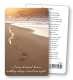 Prayer Card - Footprints Verse-Prayer Card-Serenity Gifts