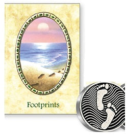 Pocket Token and Leaflet - Footprints-Pocket Token-Serenity Gifts