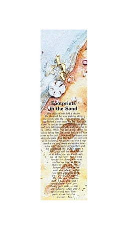 Footprints Verse - Lapel Pin - Carded-Bookmark-Serenity Gifts