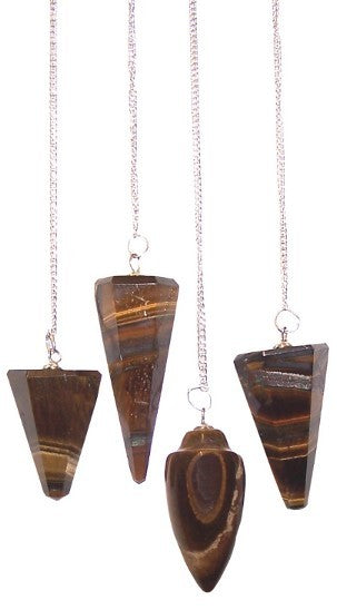 Gemstone Pendulum - Tiger Eye-Orgonite-Serenity Gifts