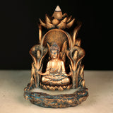 Bronze Buddha Backflow Incense Burner-Incense-Serenity Gifts