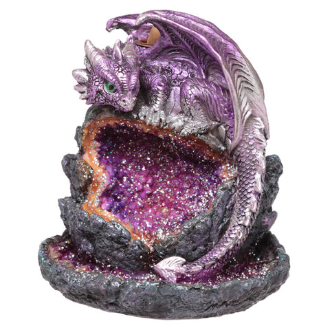 Purple Dragon Backflow Incense Burner with Light-Incense-Serenity Gifts