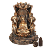 Bronze Buddha Backflow Incense Burner-Incense-Serenity Gifts