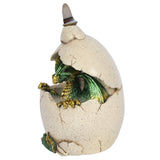 Baby Green Dragon in Egg Backflow Incense Burner-Incense-Serenity Gifts