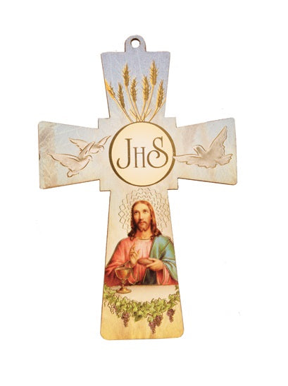 First Communion Wood Cross - Pocket Size-Cross-Serenity Gifts