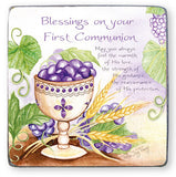 First Communion Blessings - Metal Plaque-Cross-Serenity Gifts