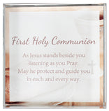 Communion - Glass Block Paperweight-Prayer Card-Serenity Gifts
