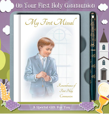 Communion Boy Gift Set - Missal Book and Pen-Holy Communion-Serenity Gifts