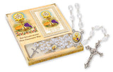 First Holy Communion Rosary Gift Set - Imitation Pearl and Booklet-Rosary Beads-Serenity Gifts