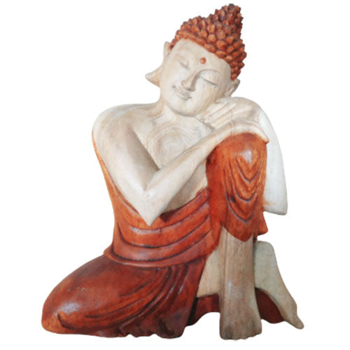 Hand Carved Buddha Statue -Thinking-Figurine-Serenity Gifts