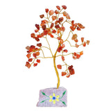 Gemstone Tree with Rock Base - 80 Stone - Carnelian-Crystal Gemstone-Serenity Gifts