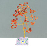 Gemstone Tree with Rock Base - 80 Stone - Carnelian-Crystal Gemstone-Serenity Gifts