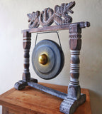 Healing Gong in Stand - 25cm - Black-Meditation Gong-Serenity Gifts