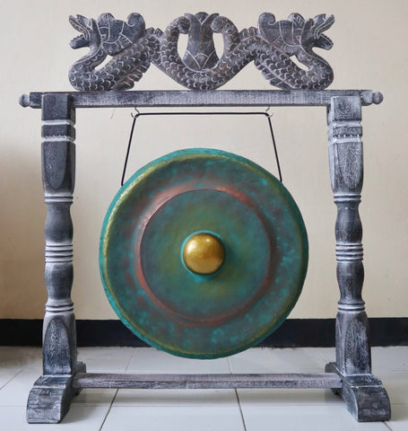 Healing Gong in Stand - 35cm - Greenwash-Meditation Gong-Serenity Gifts