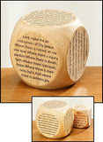 Wooden Prayer Cube - 6 Prayers - Large Version-Prayer Cube-Serenity Gifts