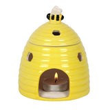 Ceramic Oil Burner - Beehive - Yellow-Oil Burner-Serenity Gifts