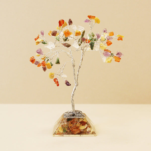 Gemstone Tree with Orgonite Base - 80 Stone - Multi-Crystal Gemstone-Serenity Gifts