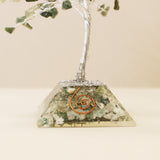 Gemstone Tree with Orgonite Base - 160 Stone - Moss Agate-Crystal Gemstone-Serenity Gifts