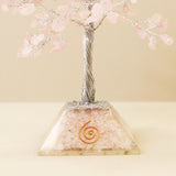 Gemstone Tree with Orgonite Base - 320 Stone - Rose Quartz-Crystal Gemstone-Serenity Gifts