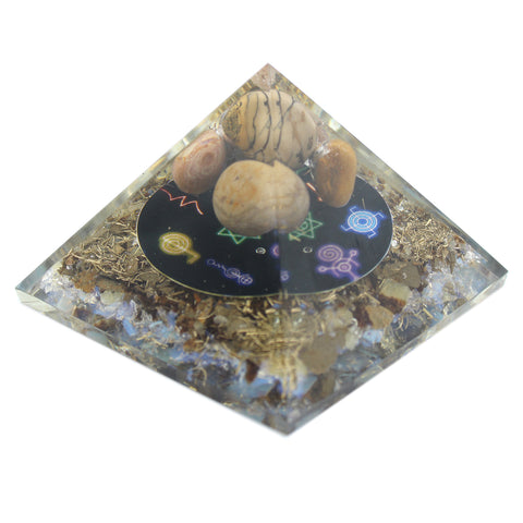Orgonite Pyramid - Midnight Reiki - 70mm-Orgonite-Serenity Gifts