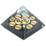 Orgonite Pyramid - Midnight Om Chakra - 90mm-Orgonite-Serenity Gifts