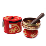 Mini Singing Bowl Set - Red-Tibetan Singing Bowl-Serenity Gifts