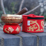 Mini Singing Bowl Set - Red-Tibetan Singing Bowl-Serenity Gifts