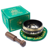 Singing Bowl Set - Green Tara-Tibetan Singing Bowl-Serenity Gifts