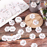 Handmade With Love Hexagon - White Label Tags-Handmade Tags-Serenity Gifts