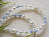 Baby Handmade First Rosary - Swarovski Blue Pearl-Jewellery-Serenity Gifts