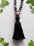 Handmade Mala Beads - Natural Carnelian, Spider Web Jasper and Black Onyx-Mala Beads-Serenity Gifts