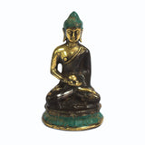 Antique Brass Meditating Buddha Statue-Tea Light Holder-Serenity Gifts