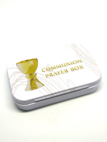 Tin Prayer Box With Memo Pad and Pencil-Holy Communion-Serenity Gifts