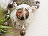 Handmade Rosary - Leopardskin Jasper - Divine Mercy-Jewellery-Serenity Gifts
