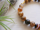Gemstone Stretch Bracelet - Orange Sacral Chakra Angel Wing-Jewellery-Serenity Gifts
