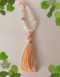 Handmade Mala Beads - Peach Aventurine and Sunstone-Mala Beads-Serenity Gifts
