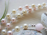 First Communion Handmade Rosary - Swarovski Pink Pearl-Jewellery-Serenity Gifts